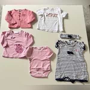 6 pieces baby girl bundle 6-12 months